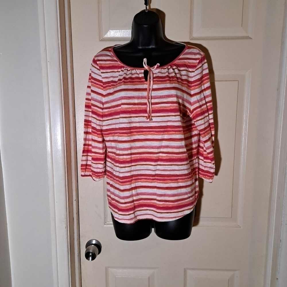 Talbot Striped Blouse Lp